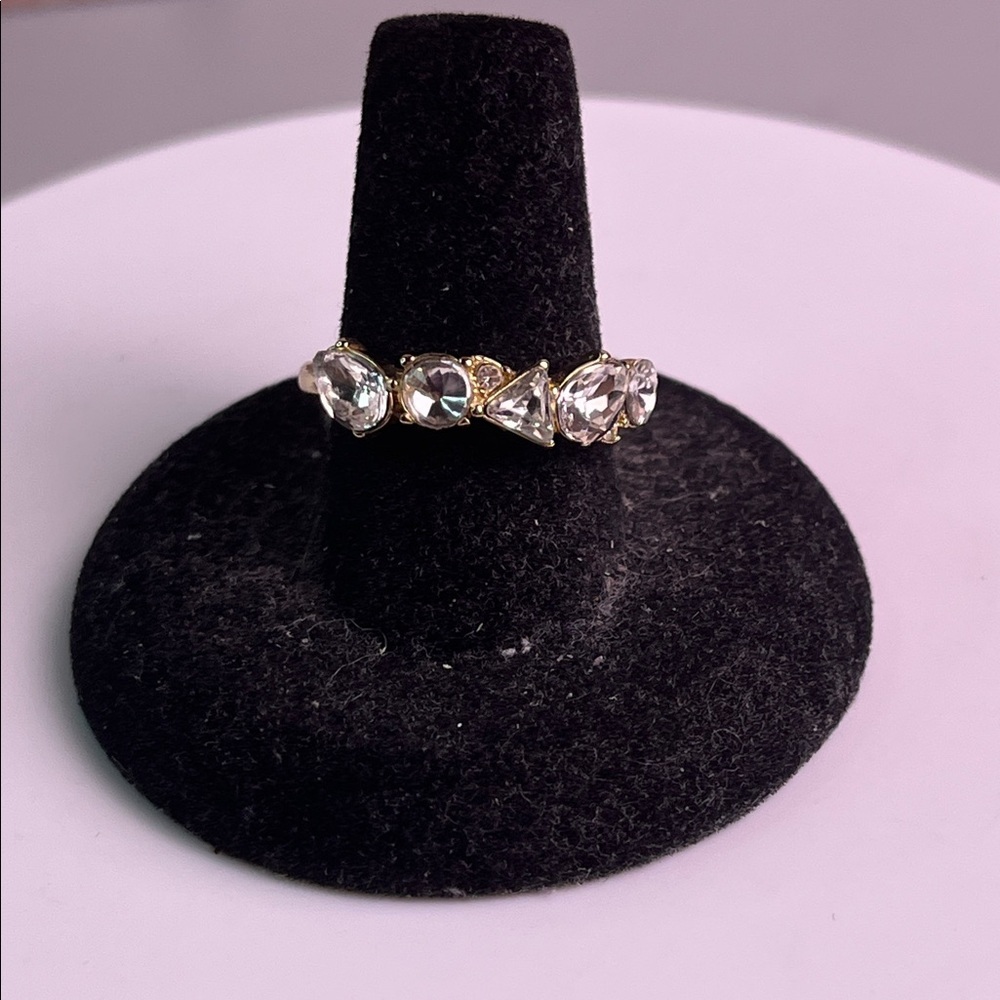 J. Crew Multi Rhinestone ring Size 8 - Picture 4 of 9